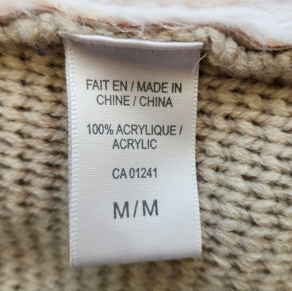 Tan Knit Hoodie Cardigan - Picture 10 of 10